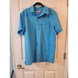 EUC Men's Columbia PFG Vented Fishing Shirt Size M Button S Sleeve Omni-Shade